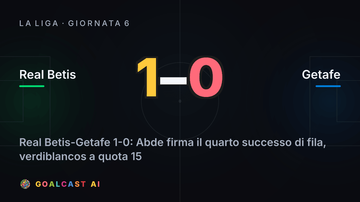 Real Betis 1-0 Getafe