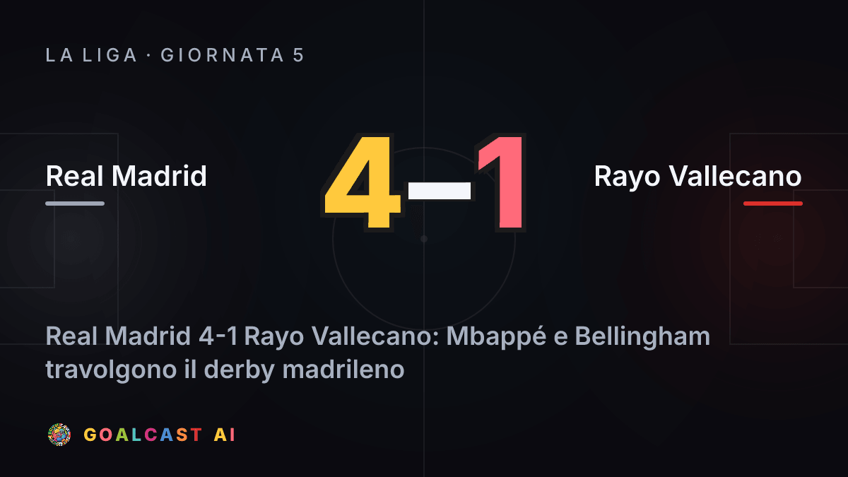 Real Madrid 4-1 Rayo Vallecano