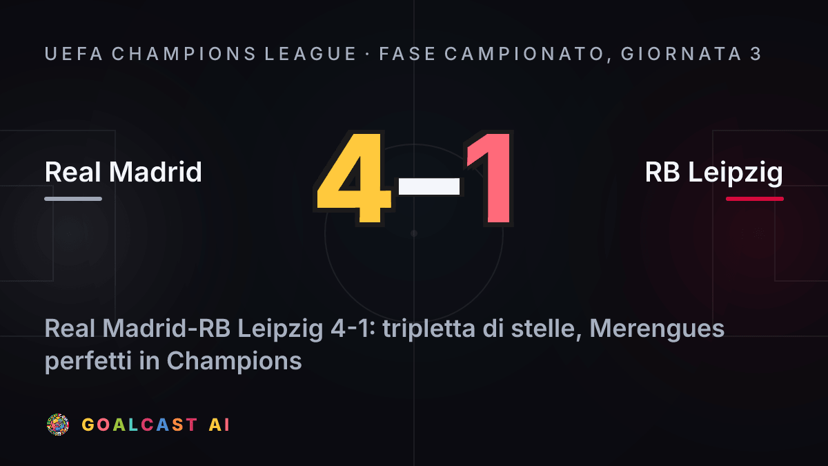 Real Madrid 4-1 RB Leipzig