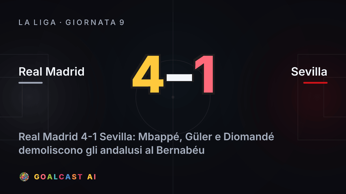 Real Madrid 4-1 Sevilla
