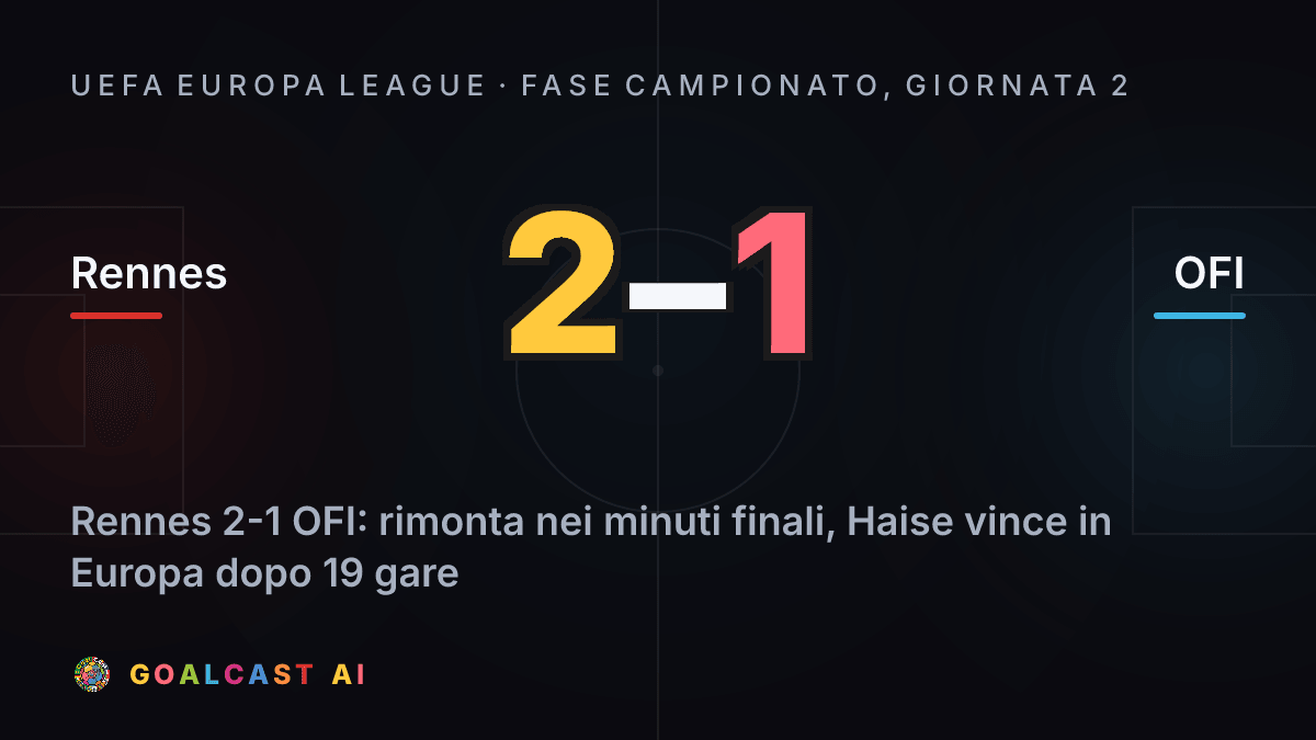 Rennes 2-1 OFI