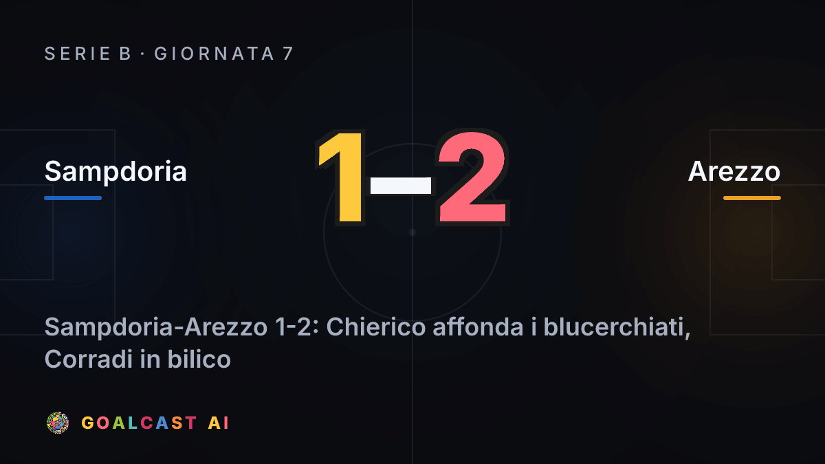 Sampdoria 1-2 Arezzo