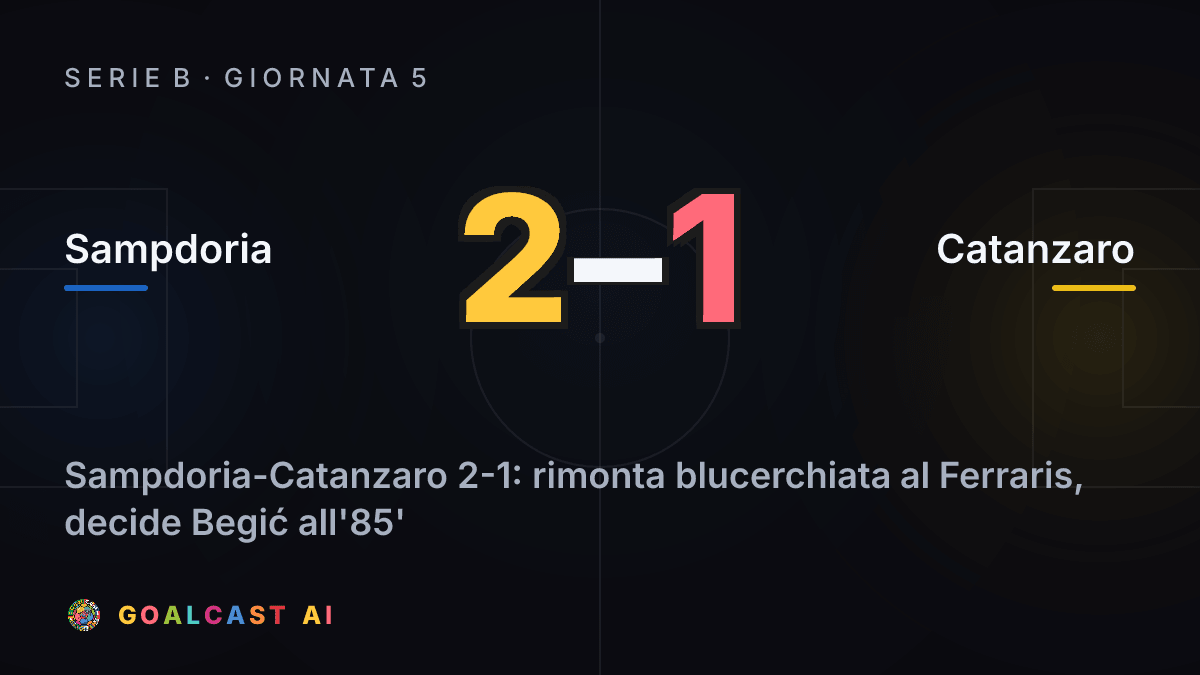 Sampdoria 2-1 Catanzaro