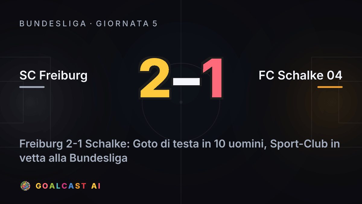SC Freiburg 2-1 FC Schalke 04