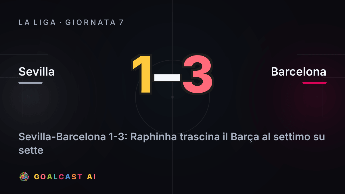 Sevilla 1-3 Barcelona
