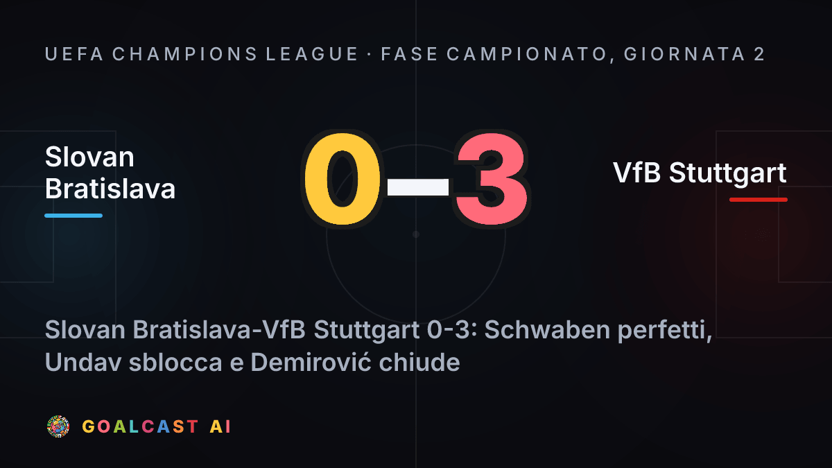 Slovan Bratislava 0-3 VfB Stuttgart