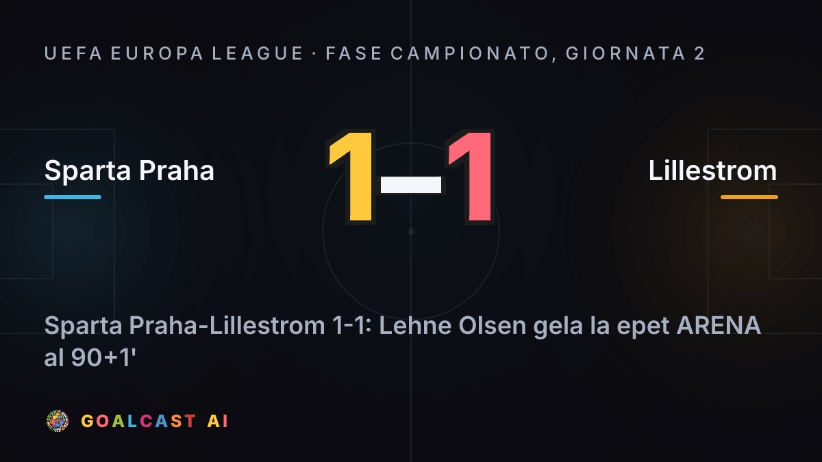 Sparta Praha 1-1 Lillestrom
