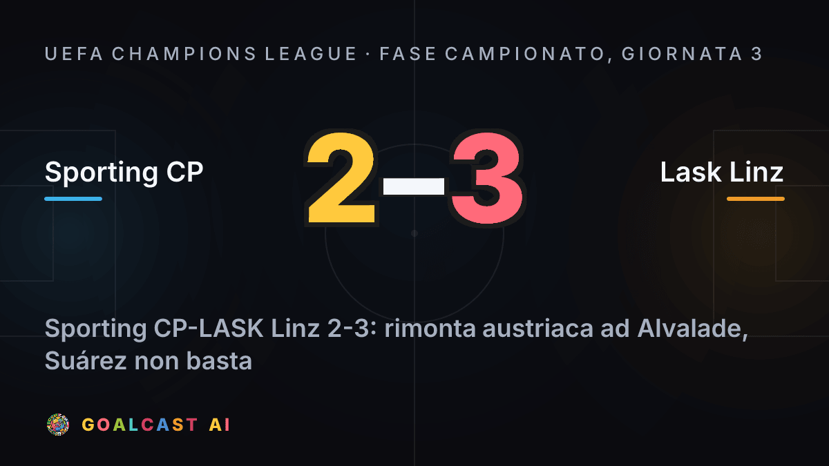 Sporting CP 2-3 Lask Linz