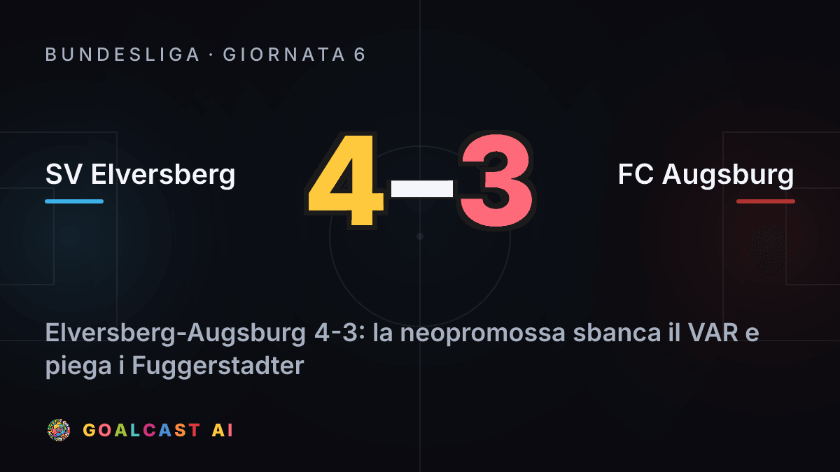 SV Elversberg 4-3 FC Augsburg