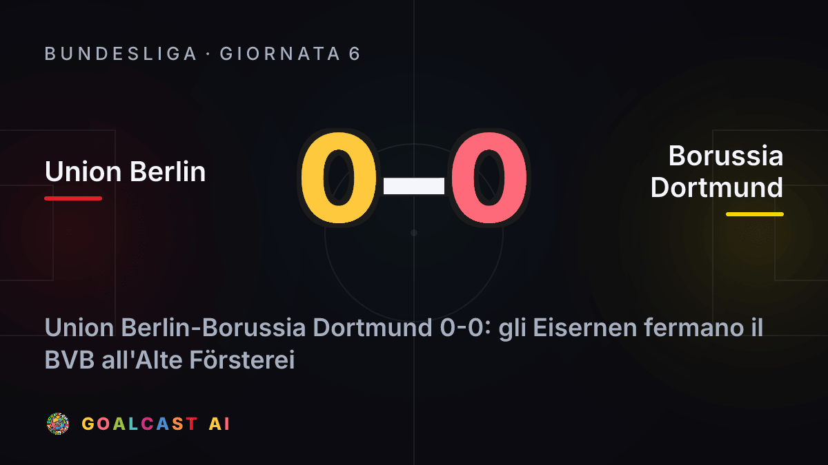 Union Berlin 0-0 Borussia Dortmund