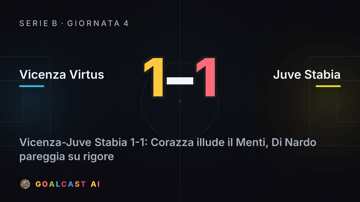 Vicenza Virtus 1-1 Juve Stabia