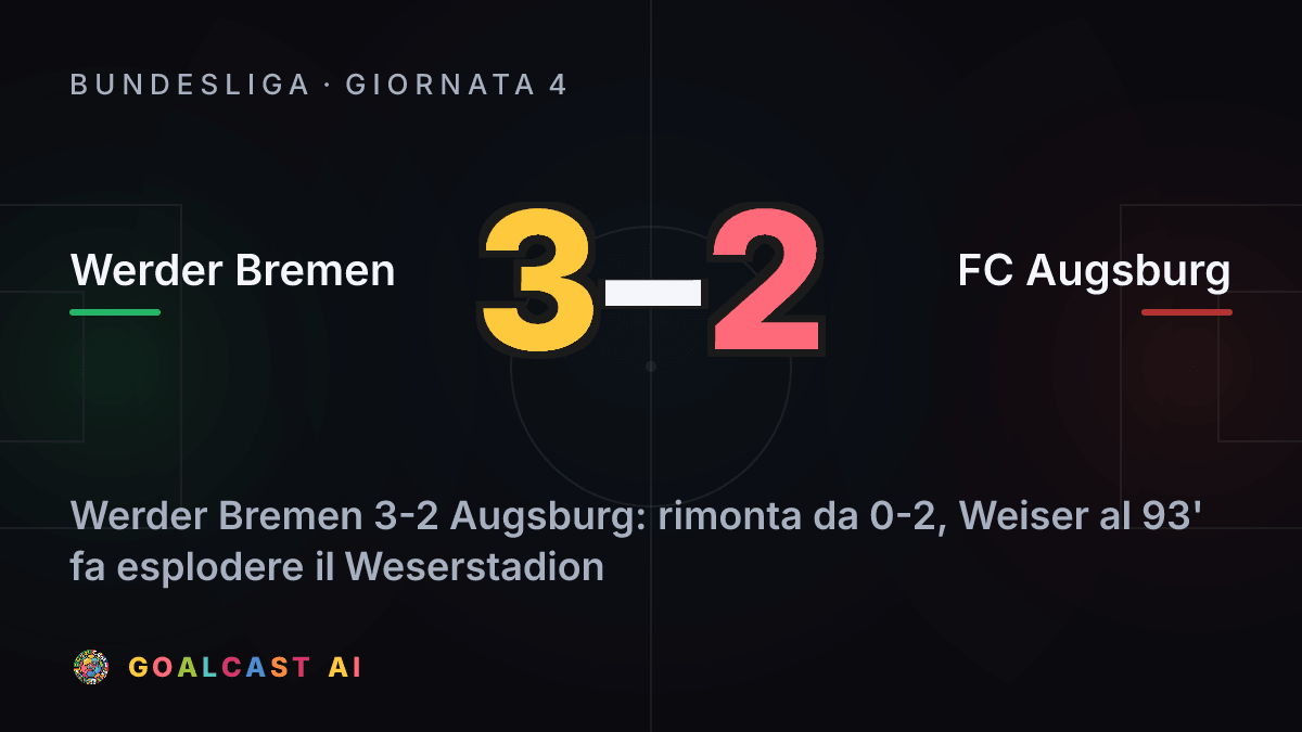 Werder Bremen 3-2 FC Augsburg
